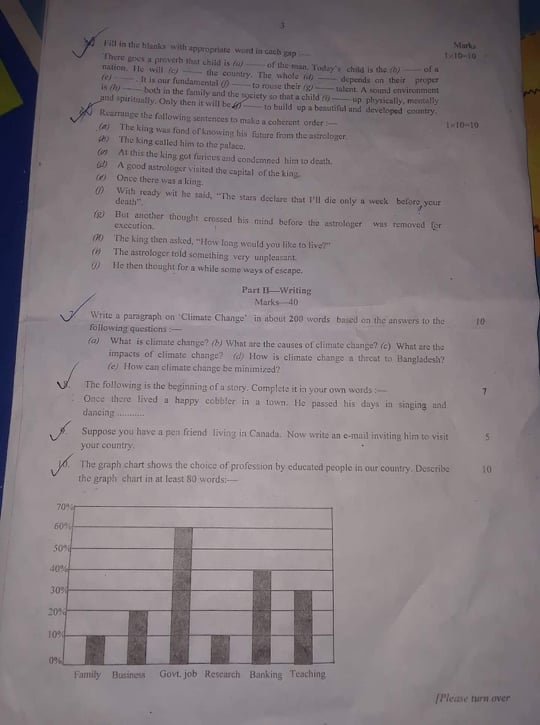 HSC English 1st Paper Question & Solution 2019 Dinjajpur Boar-1