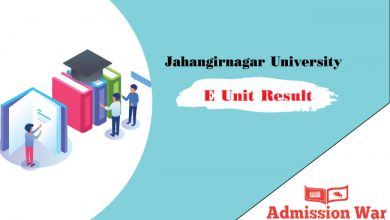 Jahangirnagar University E Unit Result 2019-20