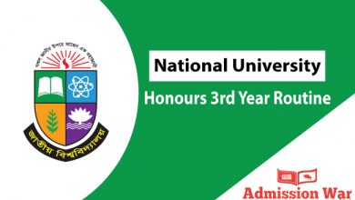 nu honours 3rd year routine
