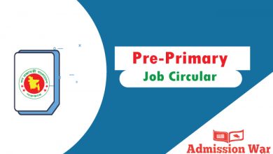 Pre primary job circular 2020
