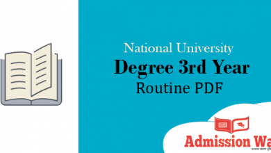degree 3rd year routine