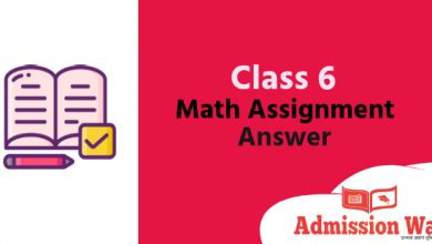 Class 6 math Assignment Answer