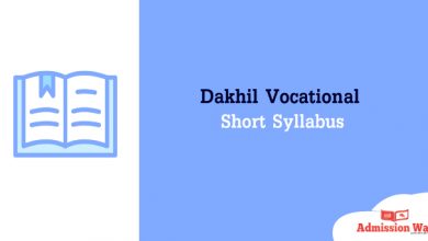 Dakhil Vocational Syllabus