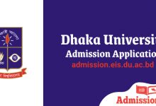 Dhaka University (DU) Online Application 2021-2022 | Apply & Login Link