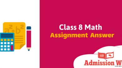 Class 8 math assignment answer