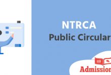 NTRCA Public Circular