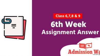 6th week assignment answer