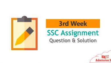 SSC 3rd week assignment answer