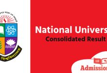 NU Consolidated Result CGPA Marksheet