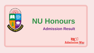 nu admission result